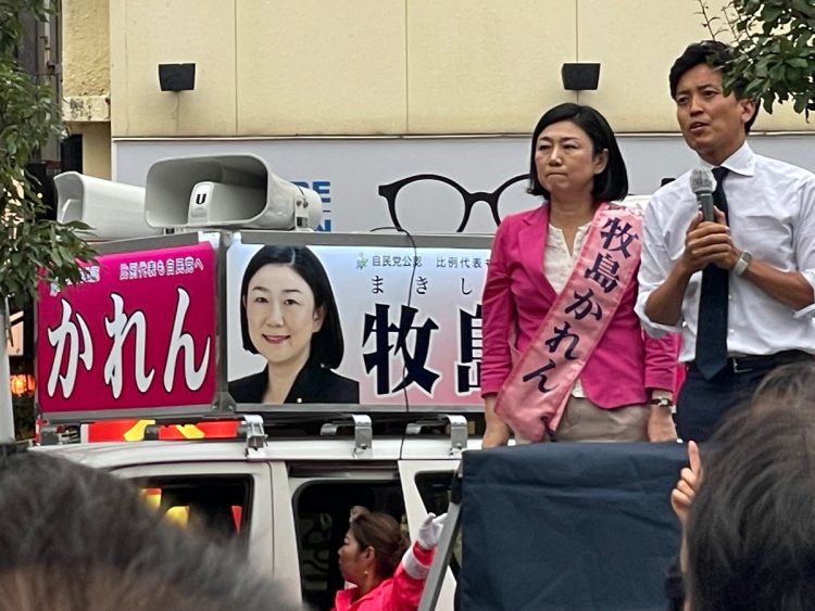 応援弁士として小林史明氏が登場