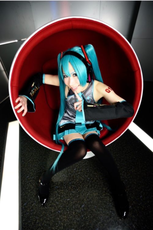 初音ミクのコスプレで話題になったアンナさん（提供写真）