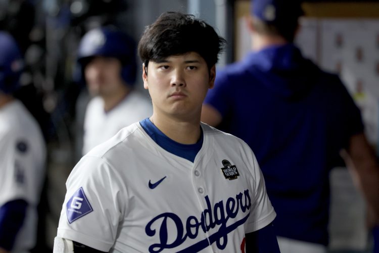 大谷翔平がワールドシリーズ優勝直後のインタビューでフジテレビを拒否していたのではないかとSNSで話題に（写真／Getty Images）