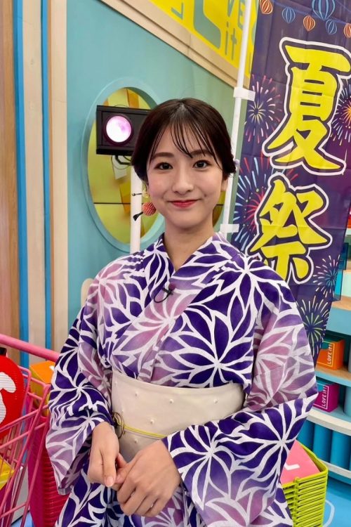 浴衣姿の田村真子アナ（田村真子のInstagramより）