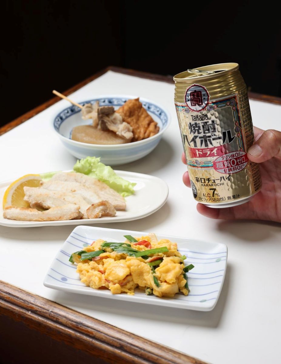 どんな料理の味も引き立てる辛口の焼酎ハイボール