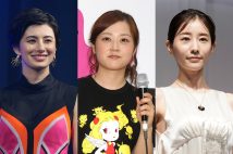 タレントパワー指数が高い女性アナは？（左からホラン千秋、水卜麻美、田中みな実／時事通信フォト）