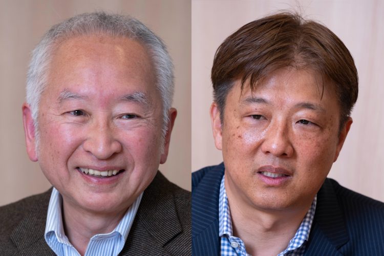 メジャー取材歴50年の福島良一氏（左）と元メジャーリーガーの岡島秀樹氏が対談