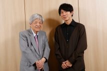 ジャーナリスト・田原総一朗氏と社会学者・古市憲寿氏が対談（撮影／木村圭司）