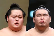 綱取りに挑む琴櫻と豊昇龍