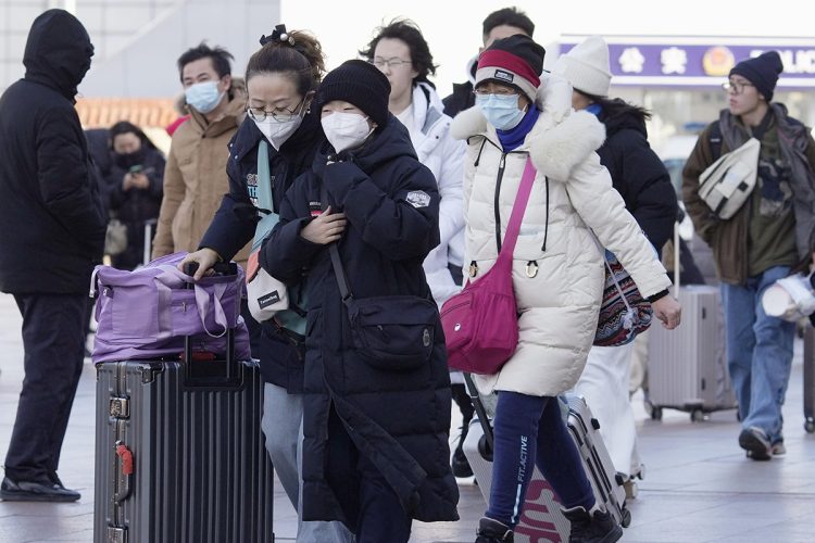 春節の大移動は始まっている（写真／共同通信社）