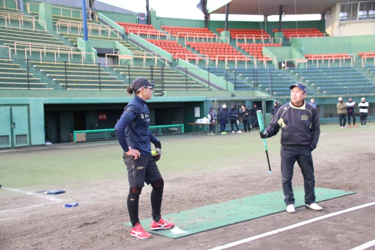 鴻江寿治氏と上野由岐子