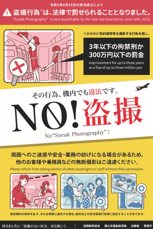 定期航空協会が提示しているポスター（HPより）