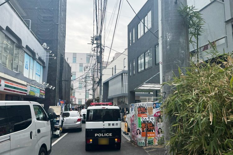 事件現場は高田馬場