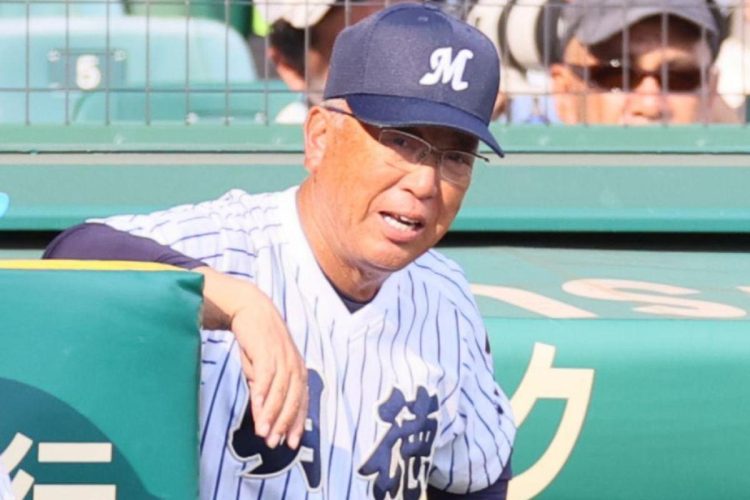 39度目の甲子園で戦った明徳義塾・馬淵史郎監督（写真／産経新聞社）