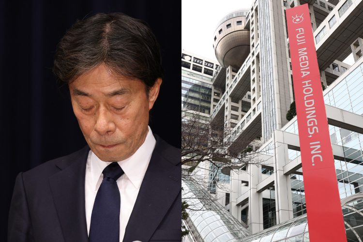 フジテレビの社長を辞任することを発表した港浩一氏